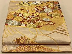 六通柄袋帯 松竹梅 枝梅 金銀糸 正絹 振袖 987 - メルカリ
