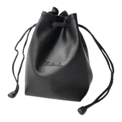 【特価商品】裏地 フリース ミニサイズ 巾着型 (ブラック 軽量 レンズケース L) カメラバッグ [FUPUONE]