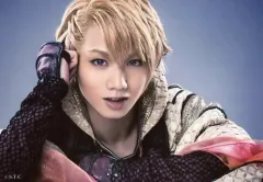 【中古】生写真(男性) 植田圭輔(翔ノ助)/横型・バストアップ・衣装ベージュ.黒.赤・右手頭・キャラクターショット/舞台「劇団シャイニング from うたの☆プリンスさまっ♪『天下無敵の忍び道』」ブロマイドセットB