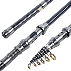 Goture（ゴチュール）コンパクトロッド 初心者子供用 仕舞:43cm 超軽量 振出竿 ちょい投げ RIGELシリーズ (1.8m, シルバー)