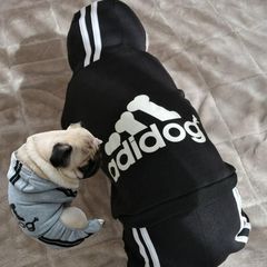 新品  犬服  3つボタンつなぎ風パーカー  あったか裏起毛素材
