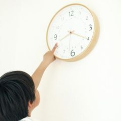 ALESSI キッチンクロック 壁掛け時計 ポストモダン ワインレッド