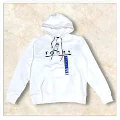 【新品】Tommy Hilfiger　トミーヒルフィガー メンズ フーディー パーカー 　L  ホワイト　白