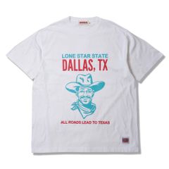 【2025SUMMER】ANIMALIA アニマリア 5.6 oz S/S T-Shirts - LONE STAR STATE - TEE (WHITE) 半袖 Tシャツ