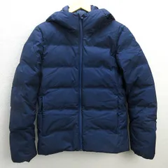 D■ユニクロ/UNIQLO シームレスダウンパーカー JKT/ナイロン【S】紺/MENS/102【中古】