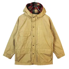 70sUSA製ウールリッチWOOLRICHウールライナーマウンテンパーカーラグランジャケット裏地チェックベージュ赤レッド緑グリーンvintageヴィンテージ50106