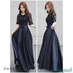 パーティードレス 20代 30代 40代 50代 結婚式 ワンピース 大きいサイズ 袖あり ロングワンピース膝丈お呼ばれ ドレス 服装 服 女性 二次会 親族