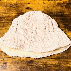 ニット帽　ニット　ケーブル編み　メンズ　ベージュ　裏ボア　ボア　帽子　しろニット　白ニット