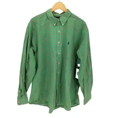 ラルフローレン RALPH LAUREN CLASSIC FIT スモールポニー刺繍チェックコットンBDシャツ メンズ import：XXL 