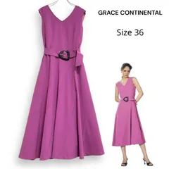 GRACE CONTINENTAL グレースコンチネンタル エスカルゴ フレア ワンピース 36