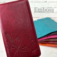 スマホケース iPhoneケース 手帳ケース 手帳型 全機種対応 エンボスデザイン 花柄 花 型押し 人気 大人 小麦柄 麦