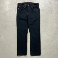 Levi's リーバイス 559 ブラックデニムパンツ リラックスストレート 後染め メンズW36 