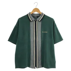 【中古】XLARGE KNIT ZIP UP SHIRT M グリーン エクストララージ[10]のサムネイル
