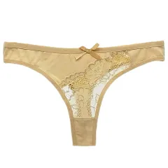 Tバック レディース 綿95% リボン 透ける レース アンシメトリー セクシー ストレッチ おしゃれ コットン パンティ 下着 黒 白 緑 水色 M L XL rt-017