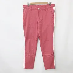 パーリーゲイツ PEARLY GATES Jack Bunny ジャックバニー ゴルフ パンツ ライン ストレッチ ホワイト レッド 白 赤 5のサムネイル