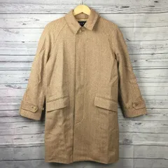 RALPH LAUREN★ツイードウール/ステンカラーコート【9号/レディース -M/ベージュ】ラルフローレン◆BA103-B<sale>