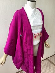 無双羽織 正絹 未使用品 暈し染め 芝草 蝶 - メルカリ