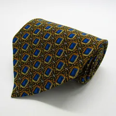 マリオヴァレンティノ ブランド ネクタイ シルク 小紋柄 総柄 ハンドメイド PO メンズ ブラック MARIO VALENTINO 【中古】