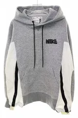 サカイ sacai × NIKE 20AW NRG HOODIE GRAY S CZ4695-063 コラボ パーカー フーディー ドッキング ロゴプリント 切替 グレー 【ブランド古着ベクトル】【中古】241212のサムネイル