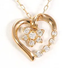 4℃　K10PG　ネックレス　necklace　ダイヤ　総重量約1.3g　約41.5cm