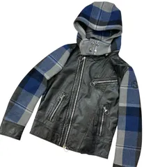 Gucci ベージュ レザー シングルライダースジャケット 40 ヴィンテージ 希少 ヴィンテージ OLD GUCCI / オールドグッチ 70's 2 Tone