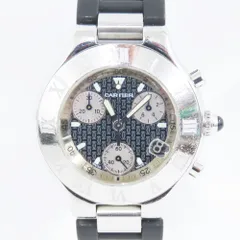 Ts512201 カルティエ 腕時計 クロノスカフ21 2424 黒文字盤 メンズ CARTIER中古のサムネイル