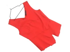 UNTITLED アンタイトル Vネック ノースリーブ カットソー size2/赤 ■◆ レディース