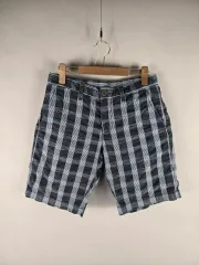 Tommy Hilfiger(トミーヒルフィガー) 30 メンズ ストレッチ チェック リンクル ハーフパンツ ショートパンツ