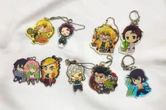 鬼滅の刃 アクリルキーホルダー ラバーマスコット 9種セット まとめ売り