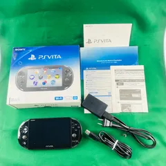 ◇401【動作OK】 SONY PS VITA PCH-2000 本体 セット 一式 ブラック 黒 PlayStation Vita プレイステーション ヴィータ