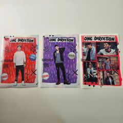 【公式】ワン・ダイレクション One Direction クリアファイル3枚セット Niall Zayn 全員集合 1D グッズ 2015年希少 即購入歓迎
