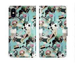 [iPhone12 Mini] iPhone16 Pro ケース スカラー スマホケース 手帳型 iPhone16 Plus ケース アイフォン16 15 14 13 12 11 スマホカバー 全機種対応 手帳 ScoLar チェリー リンゴ スター 総柄 か