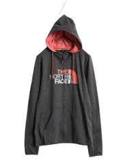 【お得なクーポン配布中!】 ノースフェイス フルジップ プリント フード パーカー レディース М 古着 The North Face アウトドア ジャージ 素材 ストレッチ ツートン