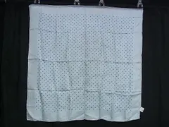 Paul Smith ポールスミス シルク100% 刺繍 ドット柄 水玉柄 スカーフ ストール ショール ライトブルー系×ブルー系 DE6098