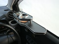 LA350/360（17/5～）ミライース　サイドテーブル　運転席側・助手席側セット　 レザーブラック　BKｘシルバー