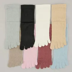 絹パワー シルク 5本指 ソックス 靴下 レディース ５ほんゆび 五本指 黒 白 ベージュ ピンク ブルー 絹 日本製