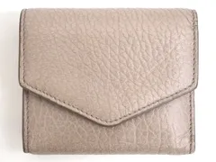 Maison Margiela メゾン マルジェラ S56UI0136 P0399 T4315 エンベローブ ウォレット 三つ折り財布 ミニ財布 グレージュ 箱つき A24-2687