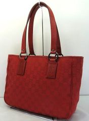 s24g-1051x【中古】GUCCI ｸﾞｯﾁ　GGｷｬﾝﾊﾞｽ　ﾄｰﾄﾊﾞｯｸﾞ　113019・203959