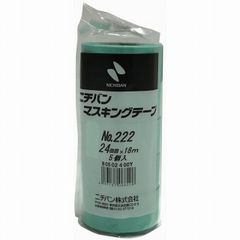 ニチバン　マスキングテープ　２２２Ｈ−２４　２４ｍｍＸ１８ｍ（５巻入り）