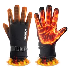 【在庫処分】雪遊び 除雪 スノボー スキー 登山 自転車 バイク 紛失防止結び付け 釣り サイクリング手袋 バイクグローブ 滑り止め 作業 手袋 防寒 通勤通学 防風 防水 タッチパネル対応 フリーサイズ 裏起毛 保温 男女兼用 厚手 メンズ 防寒手袋 冬用