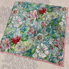 絵画 ボタニカルアート フラワーアート 花柄 くすみブルー フラン