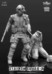 【中古】プラモデル 1/35 ストーカースクワッド3 トレンチダガーを操る男 「トリガーライン」 レジンキャストキット [T35020]のサムネイル