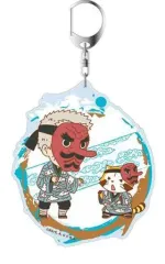 【中古】キーホルダー・マスコット(キャラクター) 鱗滝左近次 デカキーホルダー 「鬼滅の刃×ラスカル」