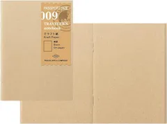 【在庫処分】トラベラーズカンパニー トラベラーズノート リフィル クラフト紙 2冊パック パスポートサイズ 14373006