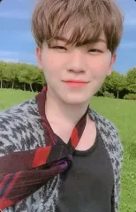 【中古】コレクションカード(男性) SEVENTEEN/WOOZI(ウジ)/衣装グレー・黒・両手下げ・体右向き・頭見切れ・裏面白/CD「3RD Album ： An Ode(Hope ver.)封入特典フォトカード