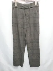 ◇ ⊆ ZARA ザラ チェック柄 スラックス パンツ サイズXS ブラウン メンズ E  【1506180014091】