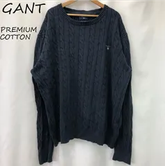 GANT ガント ニット セーター 長袖 青 メンズのサムネイル
