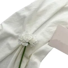 Lezalic 背景布 リネン調 180cmx250cm 無地 生地 物撮り 撮影用 内装 写真 多用途 シワが付きにくい バック スクリーン スタジオ クロス( オフホワイト)