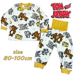トムとジェリー ジェリー/タフィー ベビー服 腹巻付きパジャマ 総柄 サンゴフリース 寝間着 ナイトウエア 赤ちゃん ギフト お祝い 出産祝い クリスマス プレゼント イベント(215149903-30)