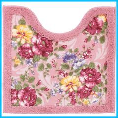 【人気商品】抗菌 防臭 ピンク 日本製 約58×60cm トイレマット 35511 クイーンローズ